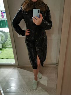 Пальто из натуральной кожи