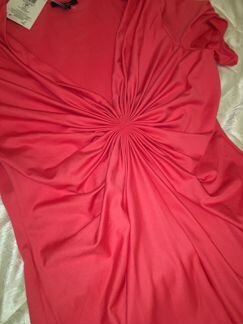 Новое красное платье L