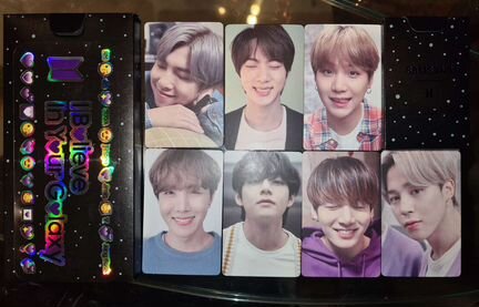 Карточки и стикеры BTS от Samsung