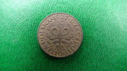 2 гроша Польша 1927 года