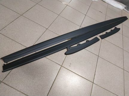 Лезвия на пороги BMW F30 матовые