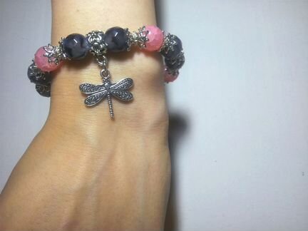 Набор украшений из агата Вены дракона, 10 мм